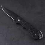 HU-2562 folding knife trade RTS Alibaba black PP handle s09