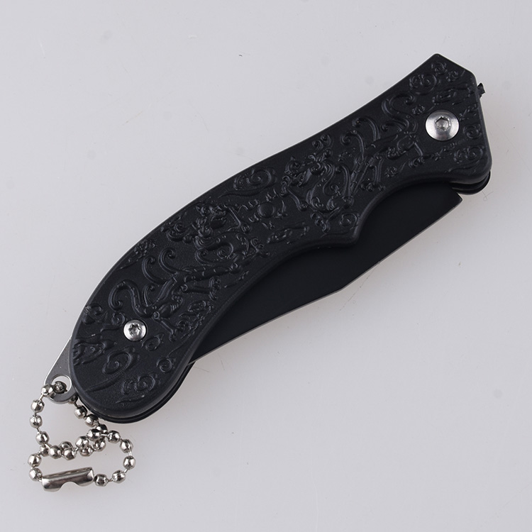 HU-2562 folding knife trade RTS Alibaba black PP handle s11