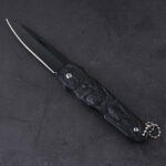 HU-2563 folding knife trade RTS Alibaba black PP handle s10