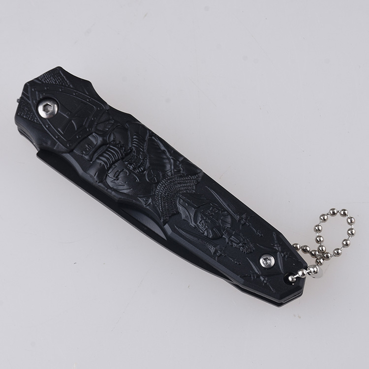 HU-2563 folding knife trade RTS Alibaba black PP handle s11