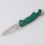 HU-2566 folding knife wholesale Alibaba RTS PP handle green s03