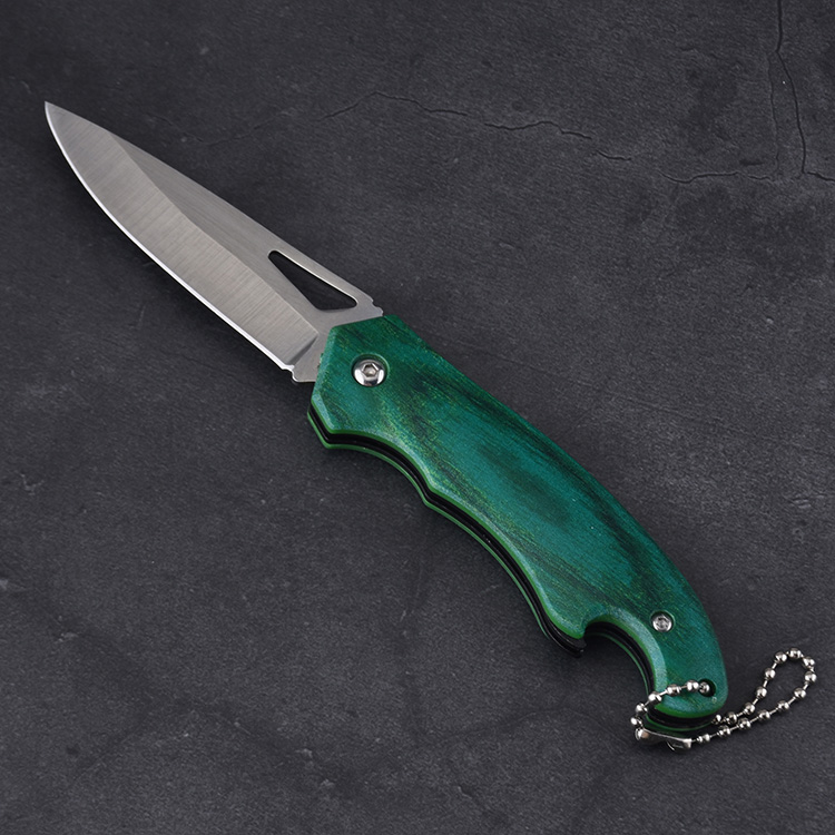 HU-2566 folding knife wholesale Alibaba RTS PP handle green s09