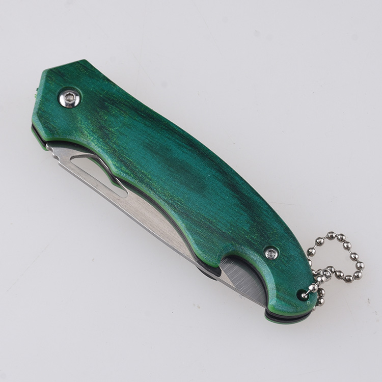 HU-2566 folding knife wholesale Alibaba RTS PP handle green s10