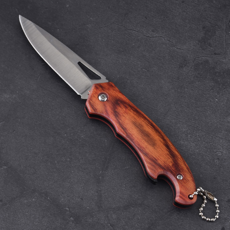 HU-2567 folding knife wholesale Alibaba RTS PP handle brown s08